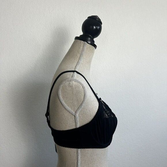Fantasie BLACK Alex Underwire with Side Support Bra Size 32DD Lace Coquette NWT - Picture 10 of 12